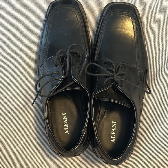 Alfani black leather dress shoes - Picture 5 of 6